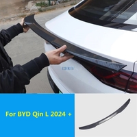 For BYD Qin L 2024 + Rear Trunk Roof Plate Spoiler Side Fixed Wind Tail Wing Cover Car Styling Body Accessories Exterior Sticker