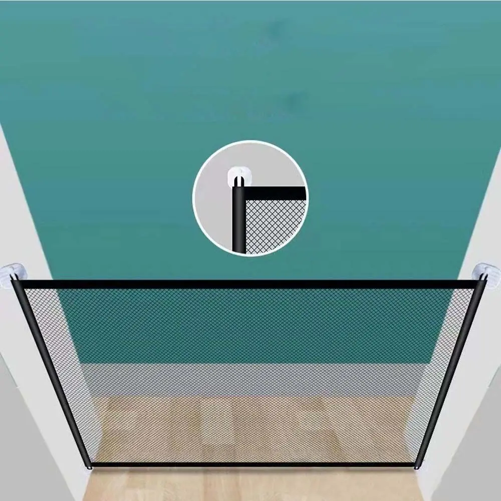 분리형 메쉬 내구성 야외 거즈 안전 관리 제품 어린이 배리어 울타리 어린이 용품 아기 안전 가드 도어 애완 동물 게이트 안전