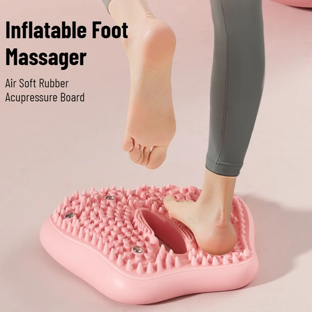 Coussin de massage des pieds d'acupression antidérapant, masseur de pieds gonflable, ventouses fortes, trous de Drainage portables pliables 1