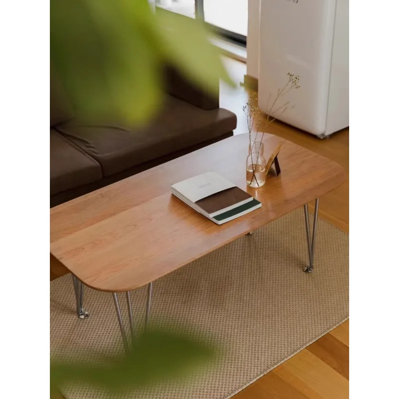 

Stylish Ins Nordic Coffee Table: Enhance Your Living Room or Small Apartment's Ambiance with Japanese Iron Foot Design