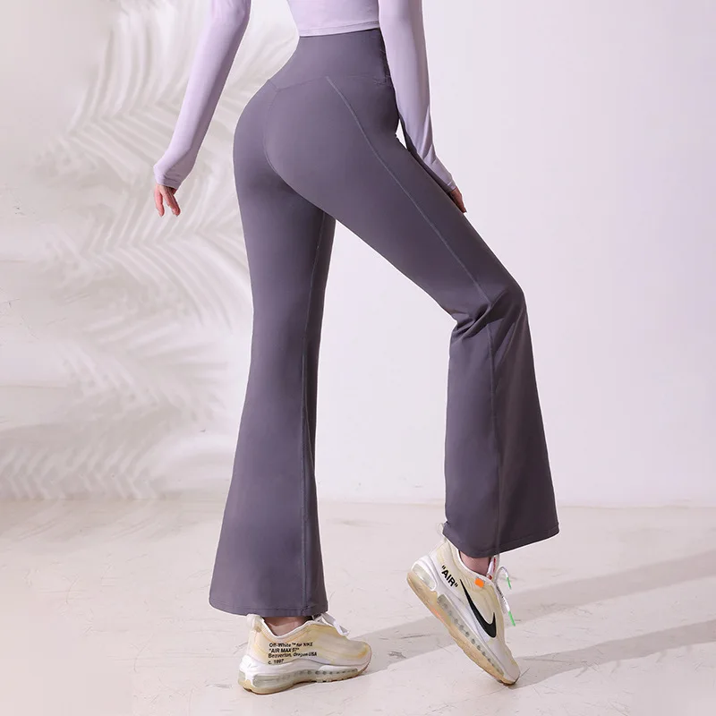 High Waist Flare Leggings Yoga Pants Wide Leg Women Gym Sport Fitness Legging Push Up Tights Fashion Dance Trouser For Woman