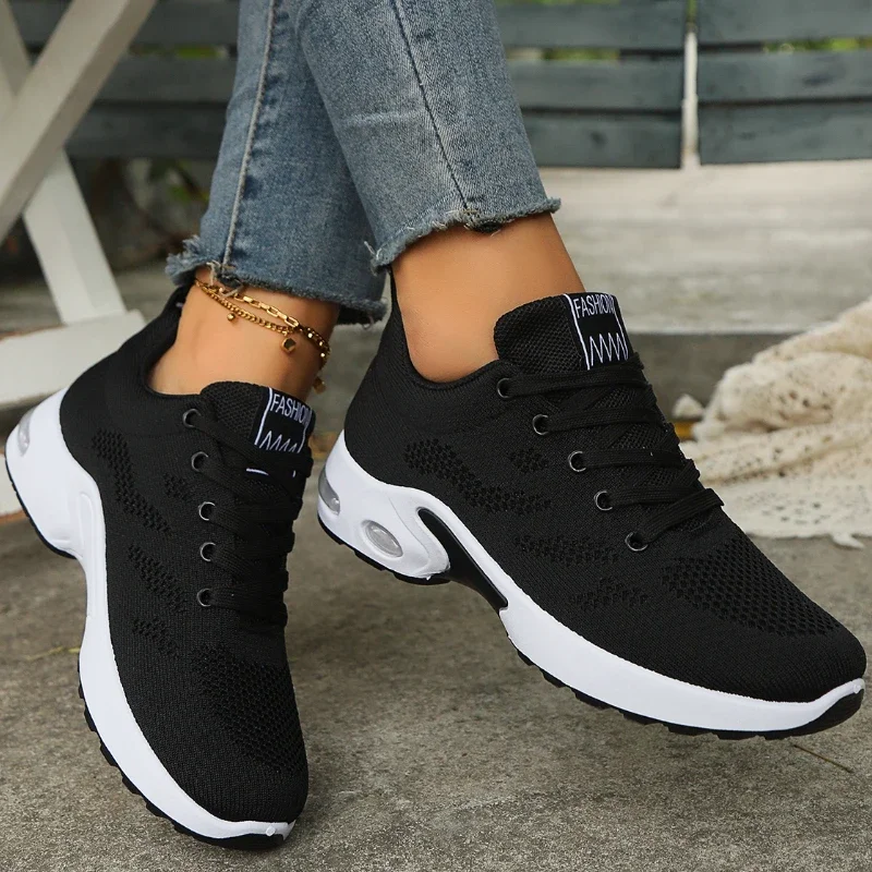 Autumn New Fashion Letter Pattern Designer Women's Height Increasing Shoes 2024 Comfortable Versatile Women's Vulcanized Shoes