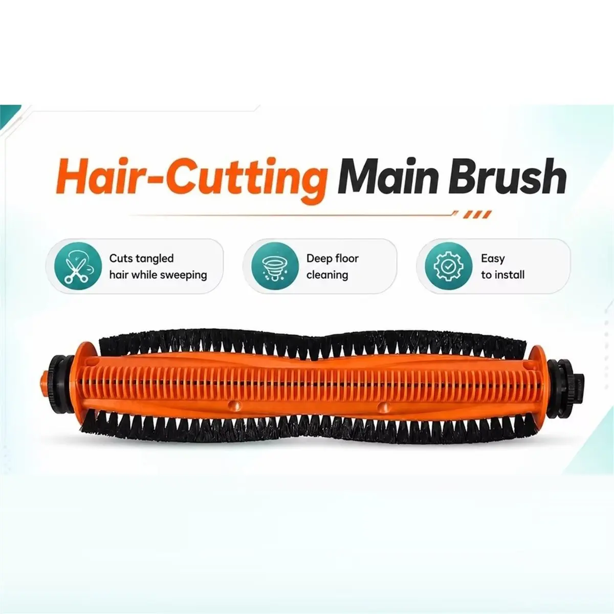 【Newest AT03】Compatible for Robot Vacuum 6 Max / PV11CN Vacuum Parts Main Side Brush Filter Roller Mop Bag