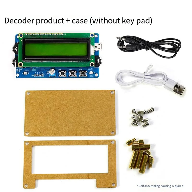 HRBAJ-Buku Cadang Pelatih Dekoder Kode Morse HU-069B CW Yang Ditingkatkan Baru Kit Latihan Pengelasan Papan Sirkuit DIY Elektronik