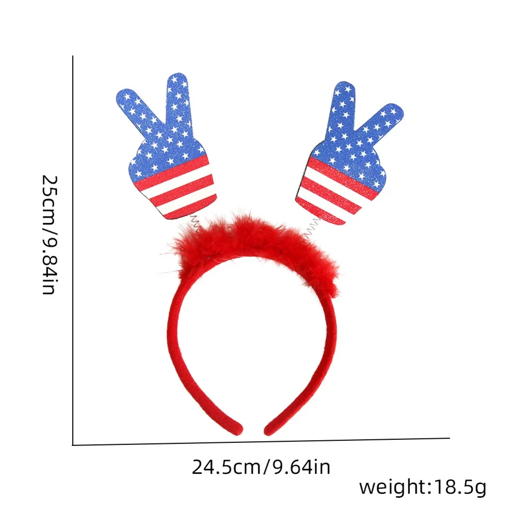 As Picture Show Headband Brand New High Quality For American Flag Heart Vibrant Colors Practical Versatile Use