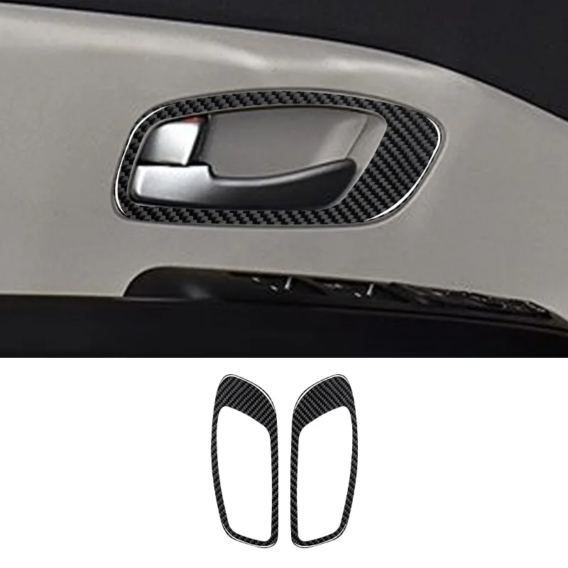 Suitable for Interior Modification of Kia Sedona Carbon Fiber Front Door Handle Handle Decoration Sticker for 13-16 Models - Image 3