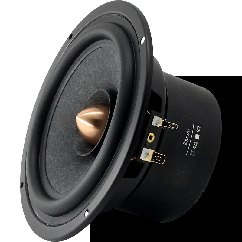 

1Pieces 5.25 Inch Full-Range Speaker Driver Unit Audiophile Grade Wool Fiber Paper Cone 25W