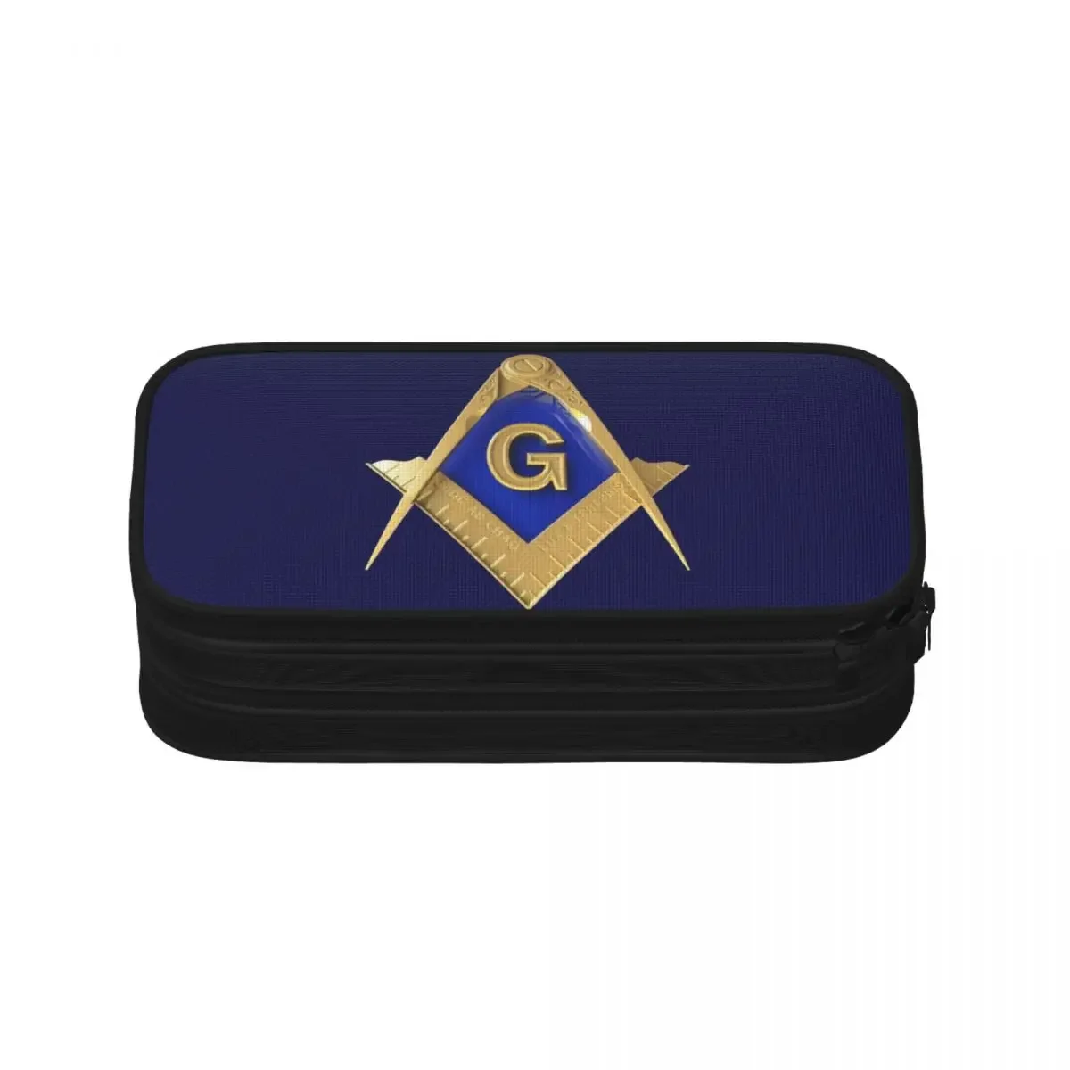 Freemason Gold Square ดินสอขนาดใหญ่ความจุกระเป๋าปากกากล่องปากกาดินสอกระเป๋าสําหรับชายหญิงนักเรียนเครื่องเขียนโรงเรียนสํานักงาน