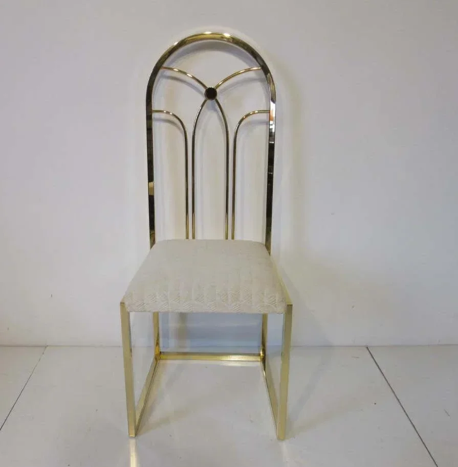 Newest Polished Stainless Steel Dining Chair Velvet High Back Restaurant Chair For Home Hotel