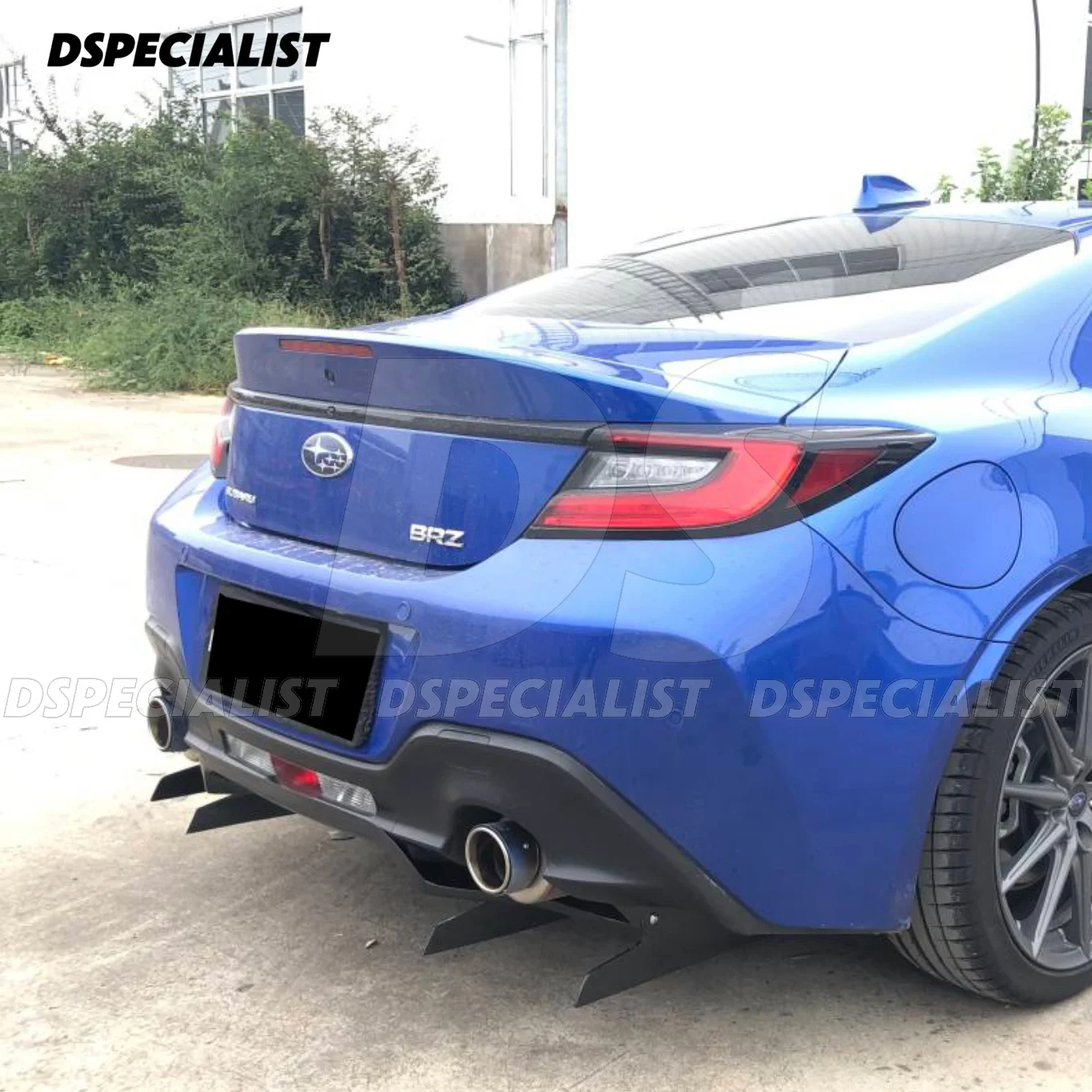 CLEIB نمط ألياف الكربون الناشر الخلفي الشفاه لسوبارو BRZ ZD8 طقم الجسم لتويوتا Gr86