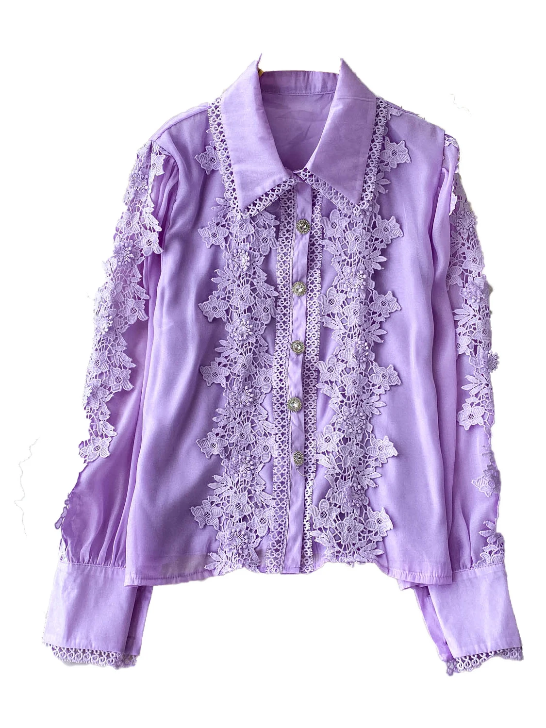 Pesante ricamo pizzo patchwork lungo Sve irt donna estate bottone singolo allentato anti-età cappotto dimagrante coreano Sle Pendolarismo