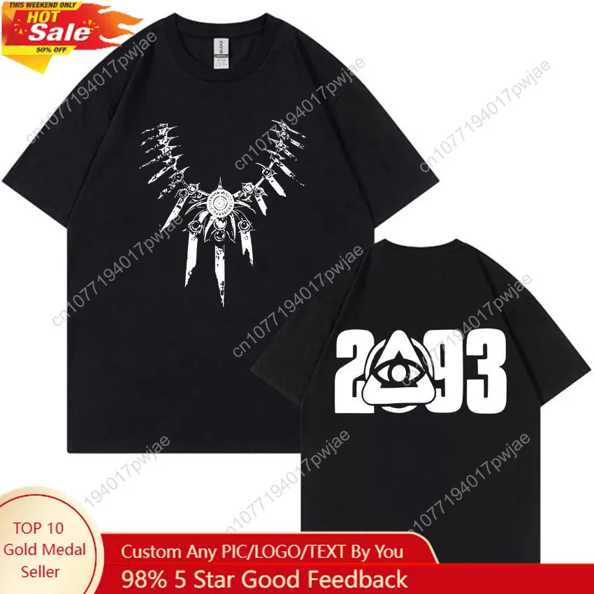 Rapper Yeat 2093 Gothic Tshirt Mens Fashion High Quality Casual Cotton Short Sleeve Summer Oversized Y2K Punk T Shirt Streetwear