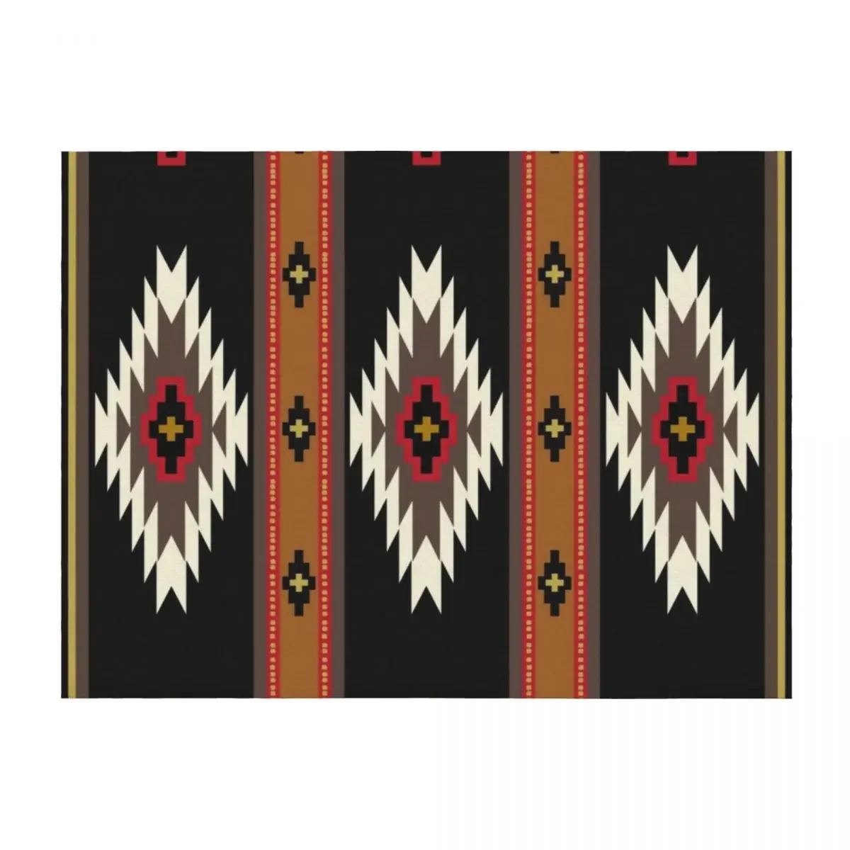 

Navajo Blanket Design 7 Throw Blanket Flannels Retros warm winter Picnic Blankets