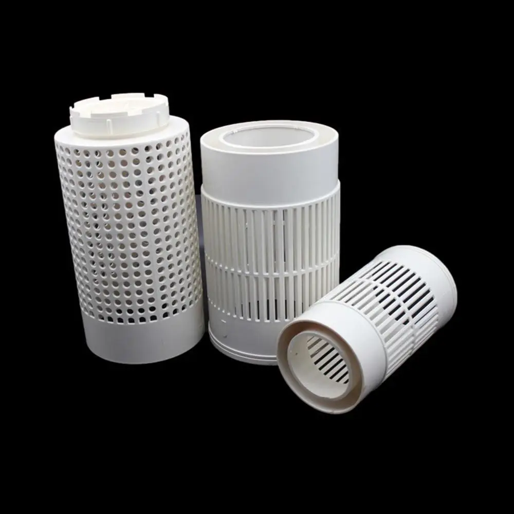 Water Outlet Anti Escape Filter Screen Space-Saving PVC Circular Flower Drain Fish Pond Drainage Outlet Part