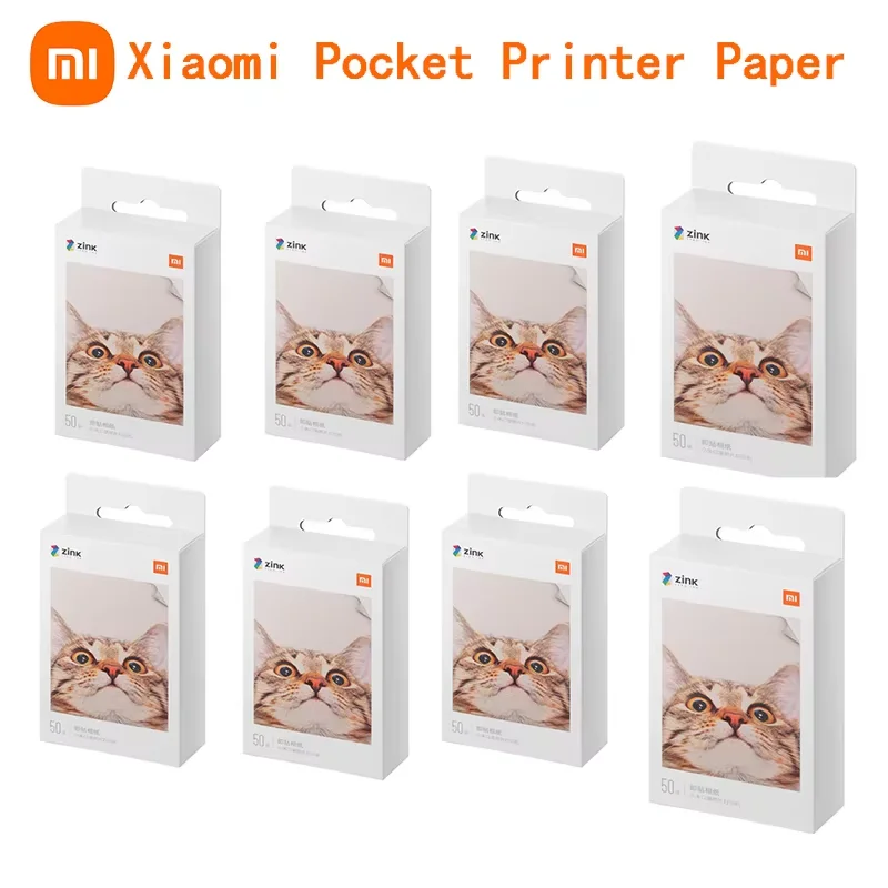 Original Xiaomi ZINK Pocket Printer Paper Self-adhesive Photo Print 10//50/100 Sheets Xiaomi 3inch Mini Printer Papers