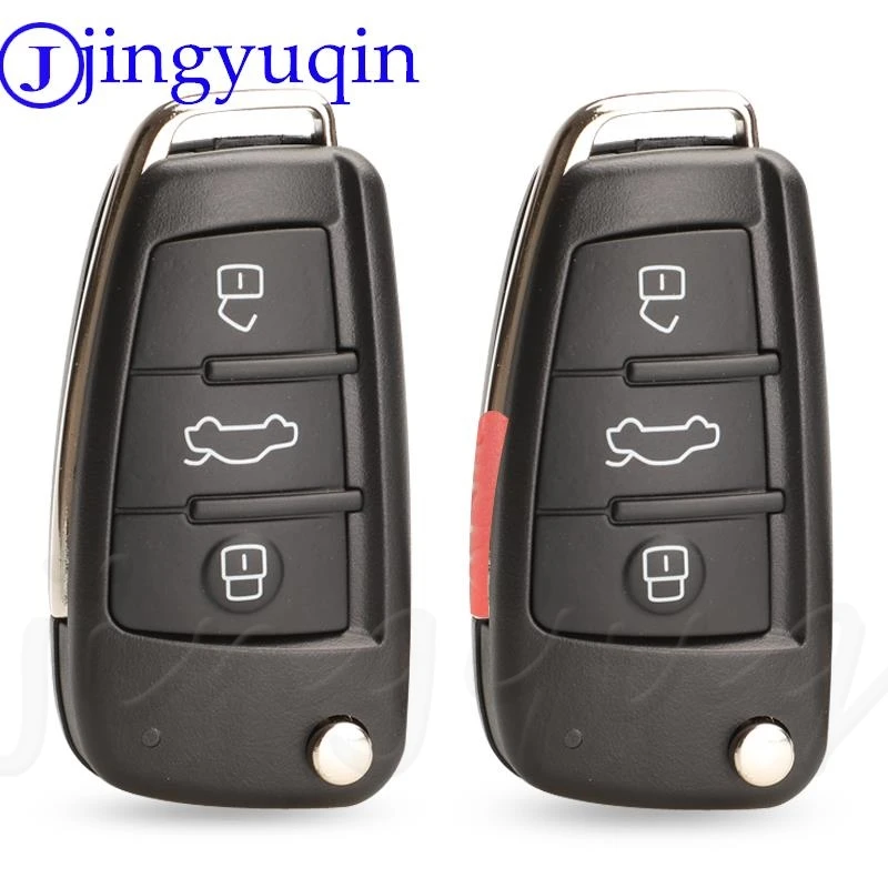 jingyuqin Remote Case Shell For Audi A2 A3 A4 A6 A6L A8 CTS59 New Hot 3 Buttons Folding Key