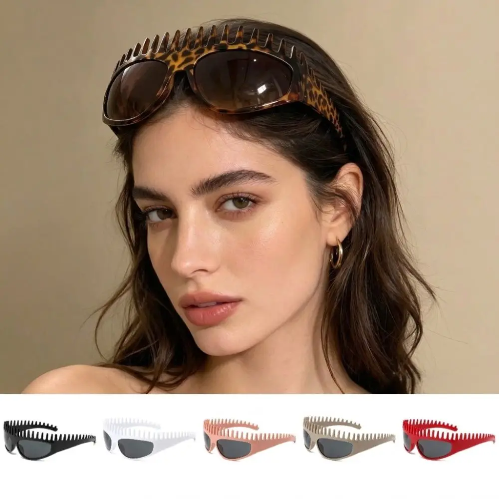 Western Style Comb Sunglasses UV400 Versatile Hair Clip Sunglasses Lightweight Multipurpose Headband Sunglasses For Adult Kids