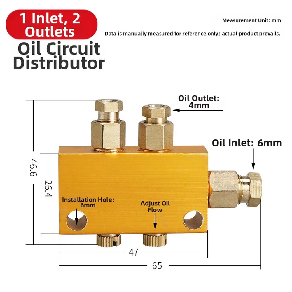 Adjustable Resistance Oil Separator 5 Valve Lubrication Inlet 3 Outlet For Type Machine Fuel Distributor Tool