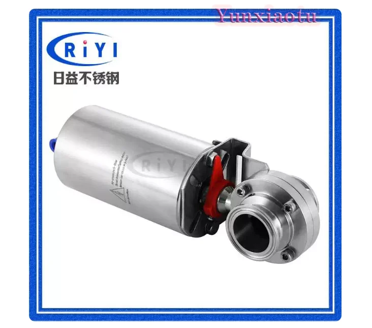 Single Acting Spring Return Pneumatic Valve, 304 Sanitary Clamp with Welded Ends