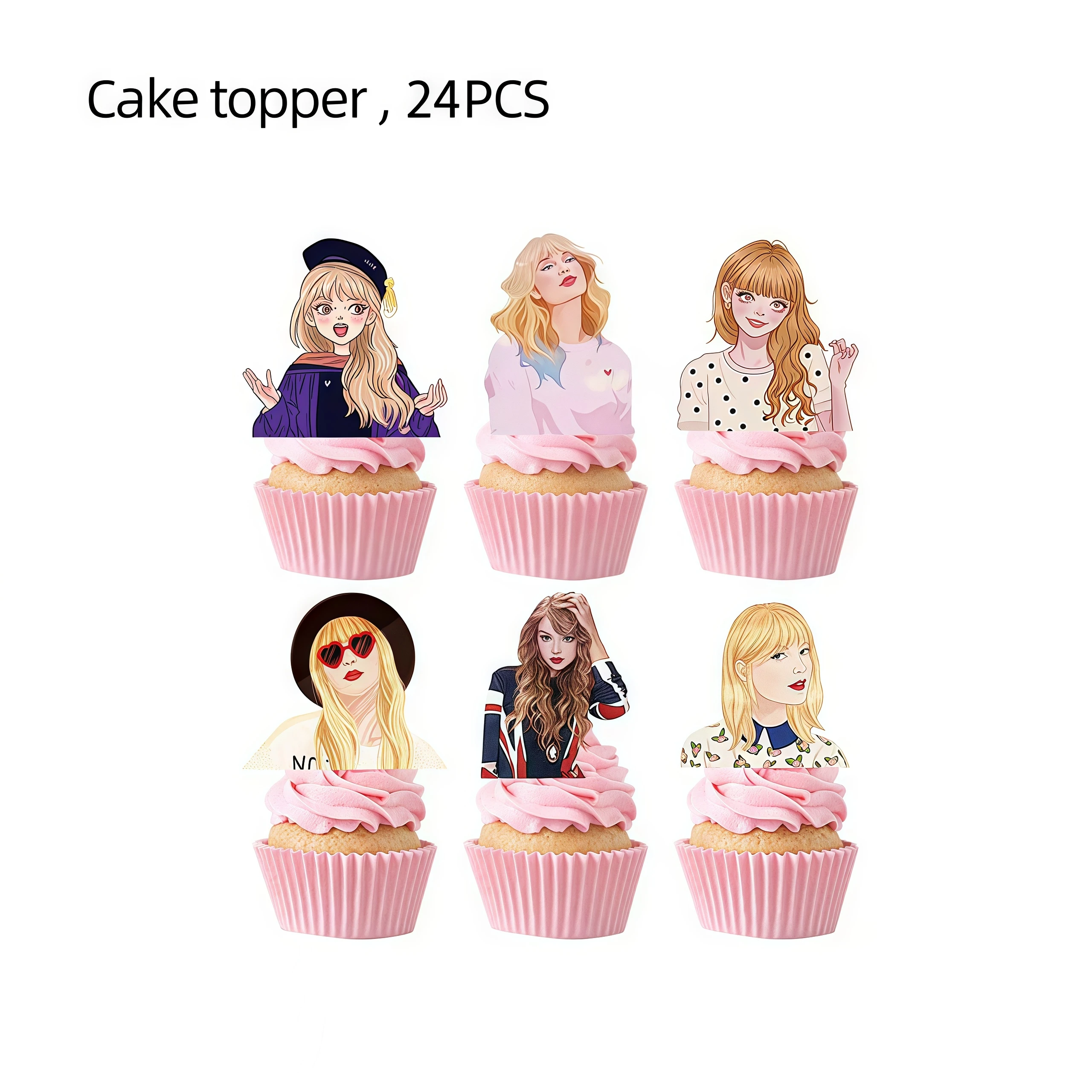 Star Singer Taylored Geburtstag Party Dekor Geschirr Tasse Teller Serviette Sänger Fans Mädchen zugunsten Baby Dusche Dekoration Party Supplie – Detail 16