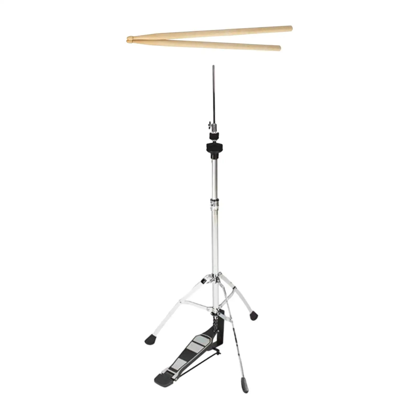 Hi Hat Stand Drum Cymbal Pedal with Smooth Pedal Non Slip Rubber Feet Drum Stand Cymbal Stand for Drummer Musical Instrument