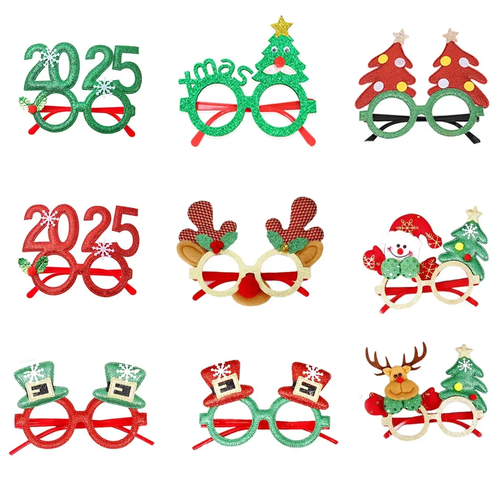 Gafas de Año Nuevo 2025, utilería para fotomatón de fiesta de Feliz Año Nuevo, adornos navideños, regalos de Navidad para niños, decoración para fiesta de Nochevieja