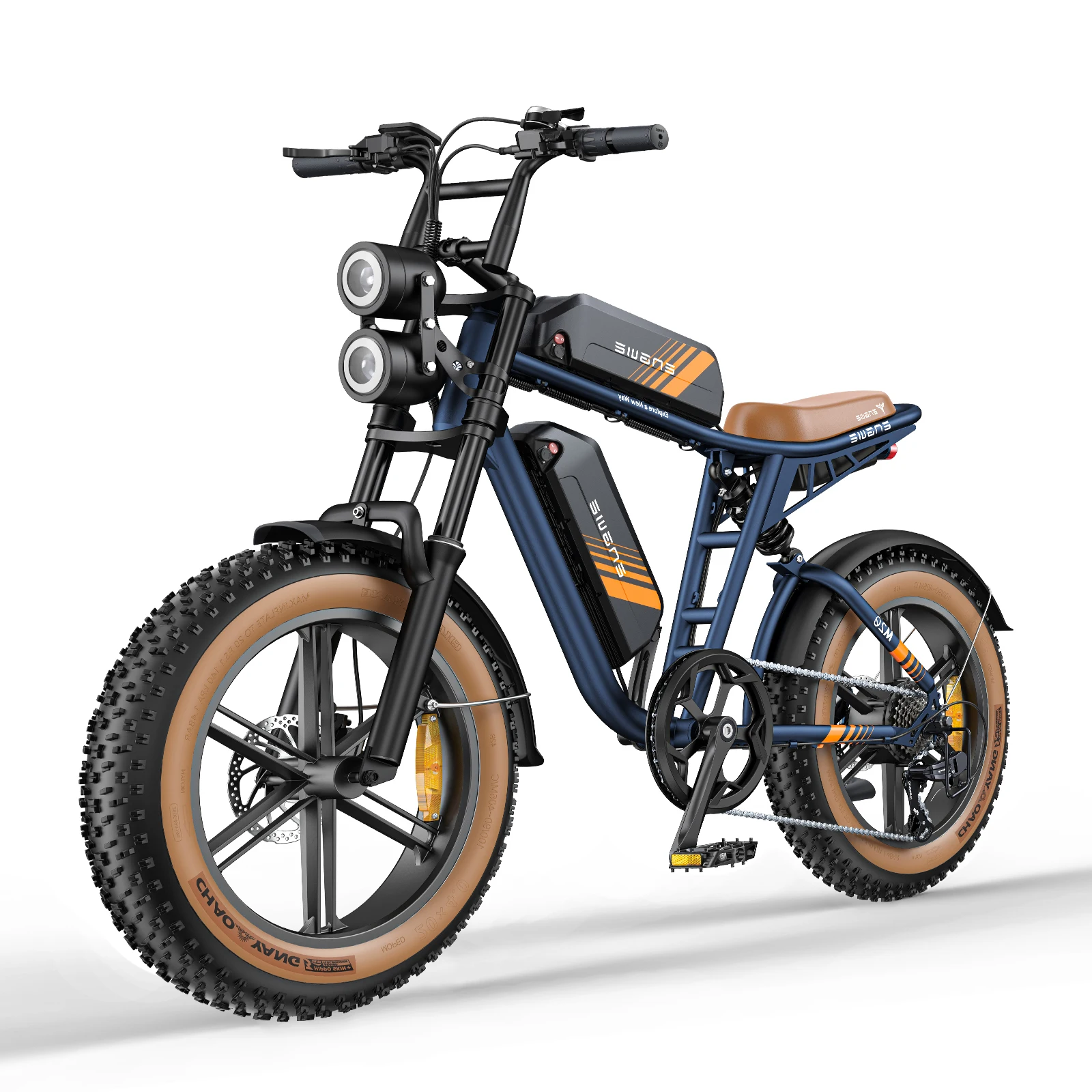 ENGWE M20 2.0 Off-Road E-bike 20"×4.0 Fat Tire 750W Hub Motor 75N.m Torque Dual 52V 15.6Ah Battery 162Miles Range Hydraulic Disc Brake 40KMH Shimano 7 Speed Electric Bicycle image 1