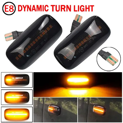LED Turn Signal Sequential Side Marker Light For Nissan Skyline R34 Almera N15 N16 Pulsar Maxima QX Sunny G10 Primera P11 P12