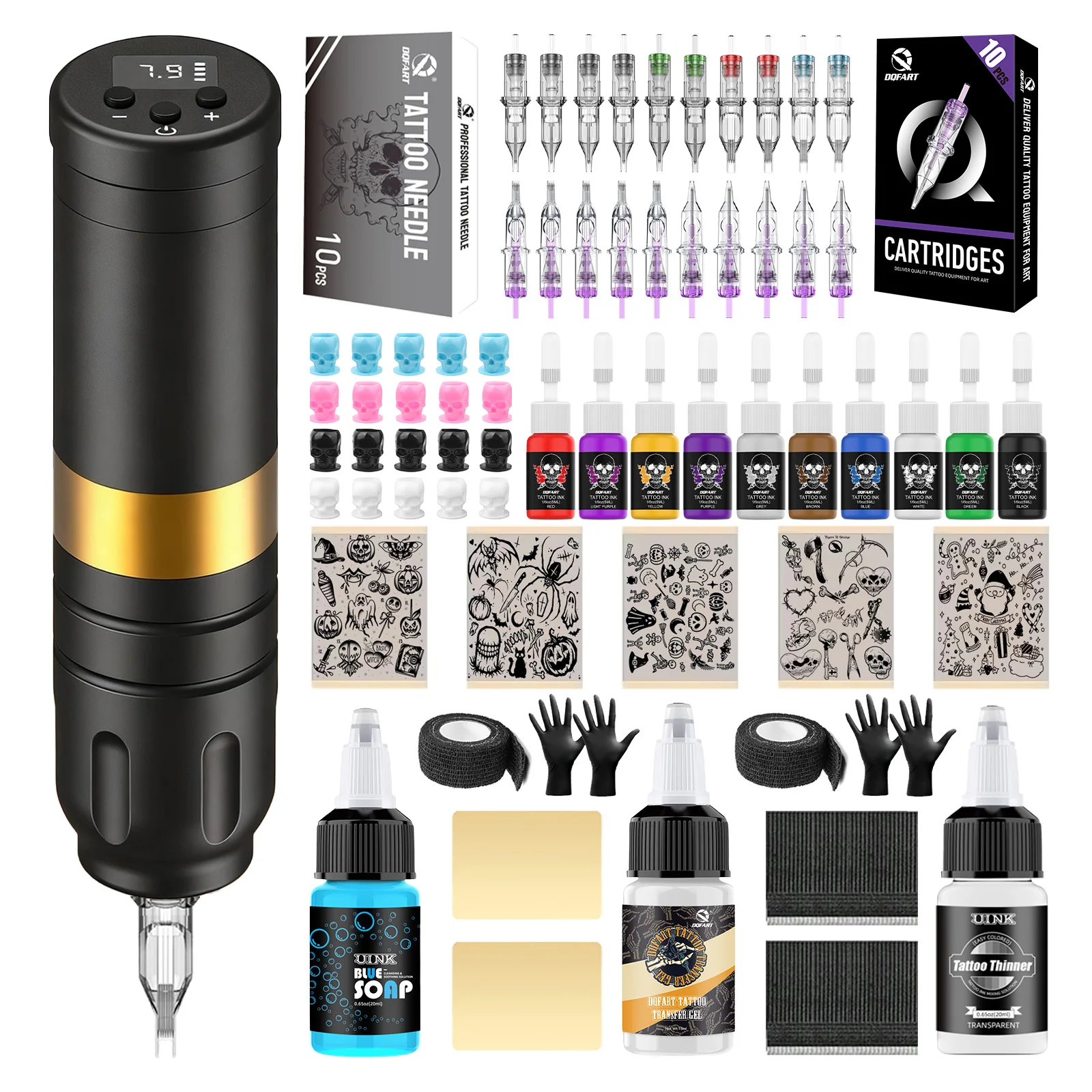 

Tattoo kit Wireless Tattoo Pen 1500mAh Tattoo Machine Tattoo Needle Tattoo Ink For Tattoo Artists Beginne Tattoo Supplies