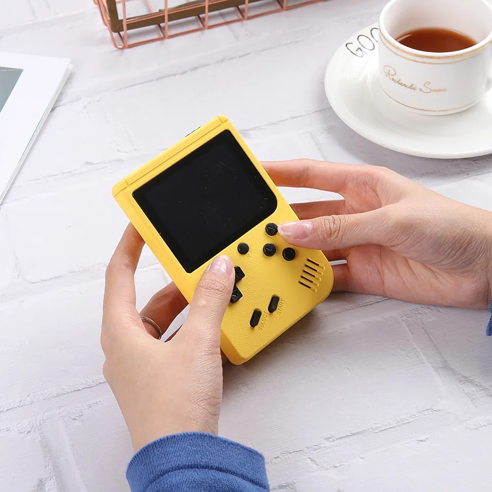 Retro Classic Portable Mini Handheld Video Game Console 8-Bit 3.0 Inch Color LCD Kids Color Game Player Built-in 400 Games