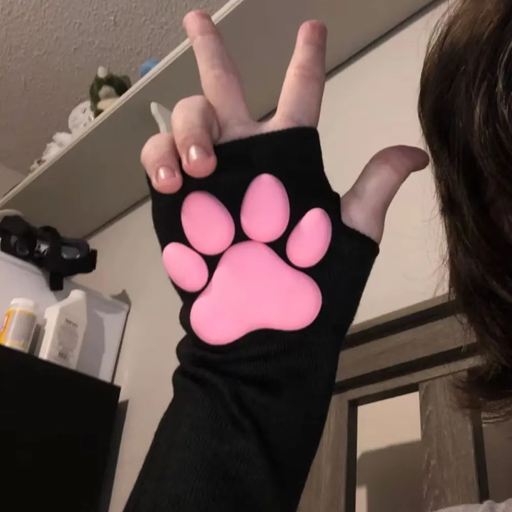 mignonnes-manchettes-longues-en-silicone-3d-rose-en-forme-de-patte-de-chat-douces-sans-doigts-protection-solaire-pour-cosplay-lolita