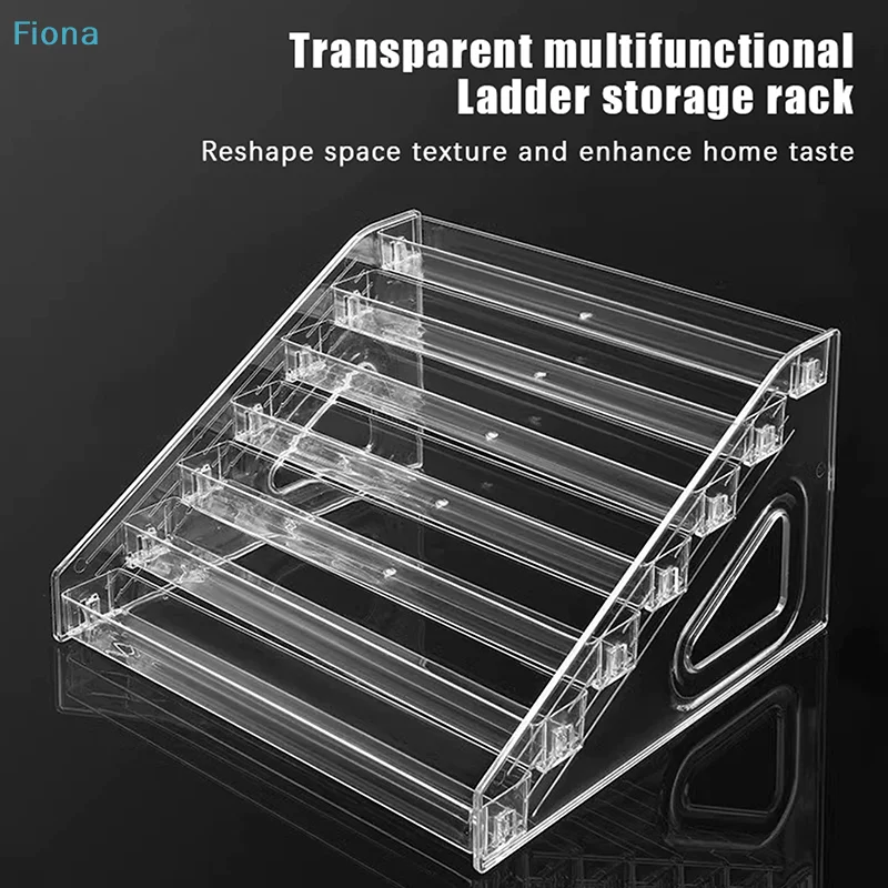 ✔ Organisateur d'étagères en acrylique transparent à 3 niveaux, étagère de présentation multi-niveaux pour le maquillage, les parfums et les petits articles