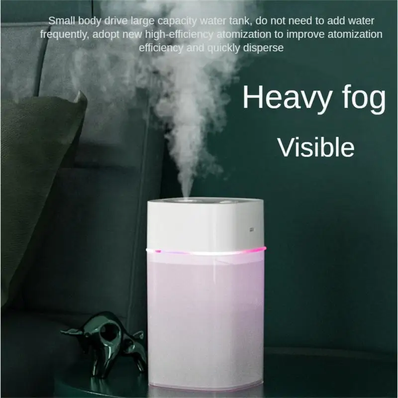 Humidificateur de voiture silencieux de grande capacité, composants électroniques ABS, interface USB, mini, petit, bureau