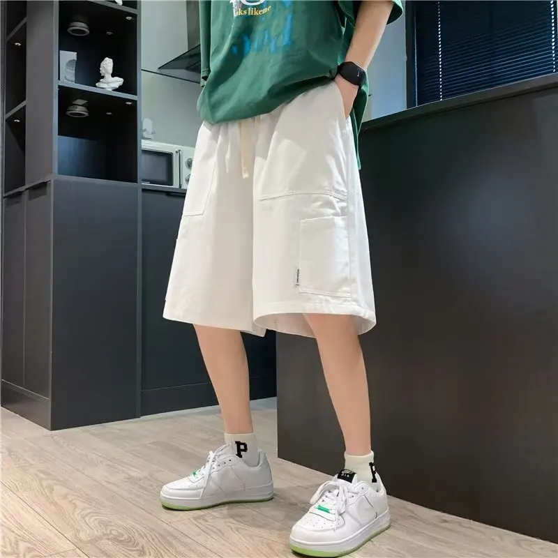 High Quality Casual Business Social Beach Soits Summer New Men\'s solid color short, Stability waist short pants