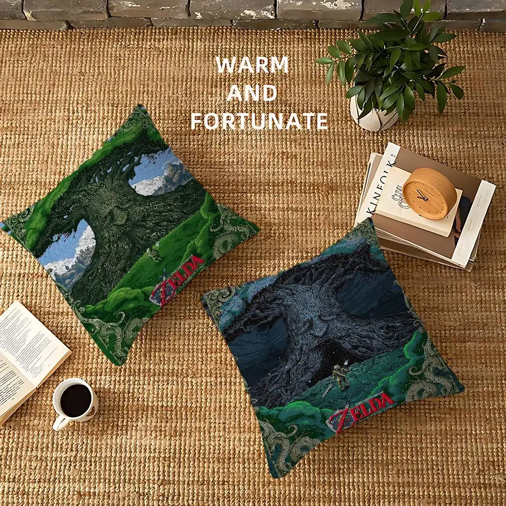 Legend Video Game Z-Zeldas Cushion Cover Polyester Sofa Cushions Decorative Throw Pillows Home Decoration Pillowcover view 2