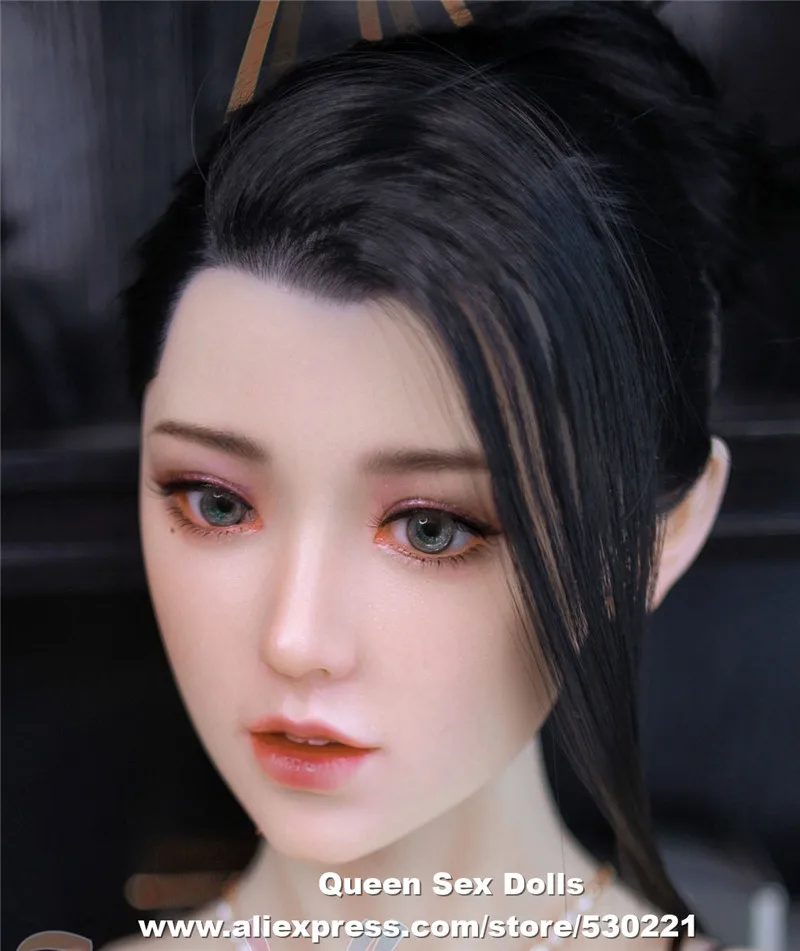 WMDOLL Top Quality Implanted Hair Eyebrow Real Silicone Sex Doll Head For TPE Adult Dolls Mannequin Fit 145cm to 175cm