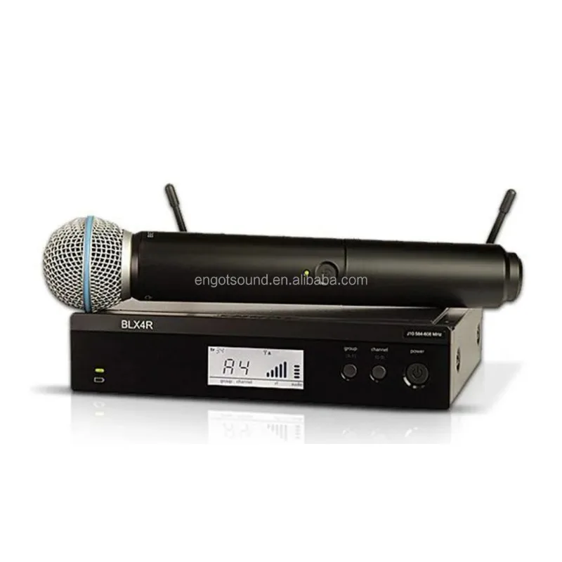 BLX24R BLX4R BETA58 PG58 UHF Wireless Karaoke Mic System Handheld Metal Microphone for Live Vocals Voice Karaoke