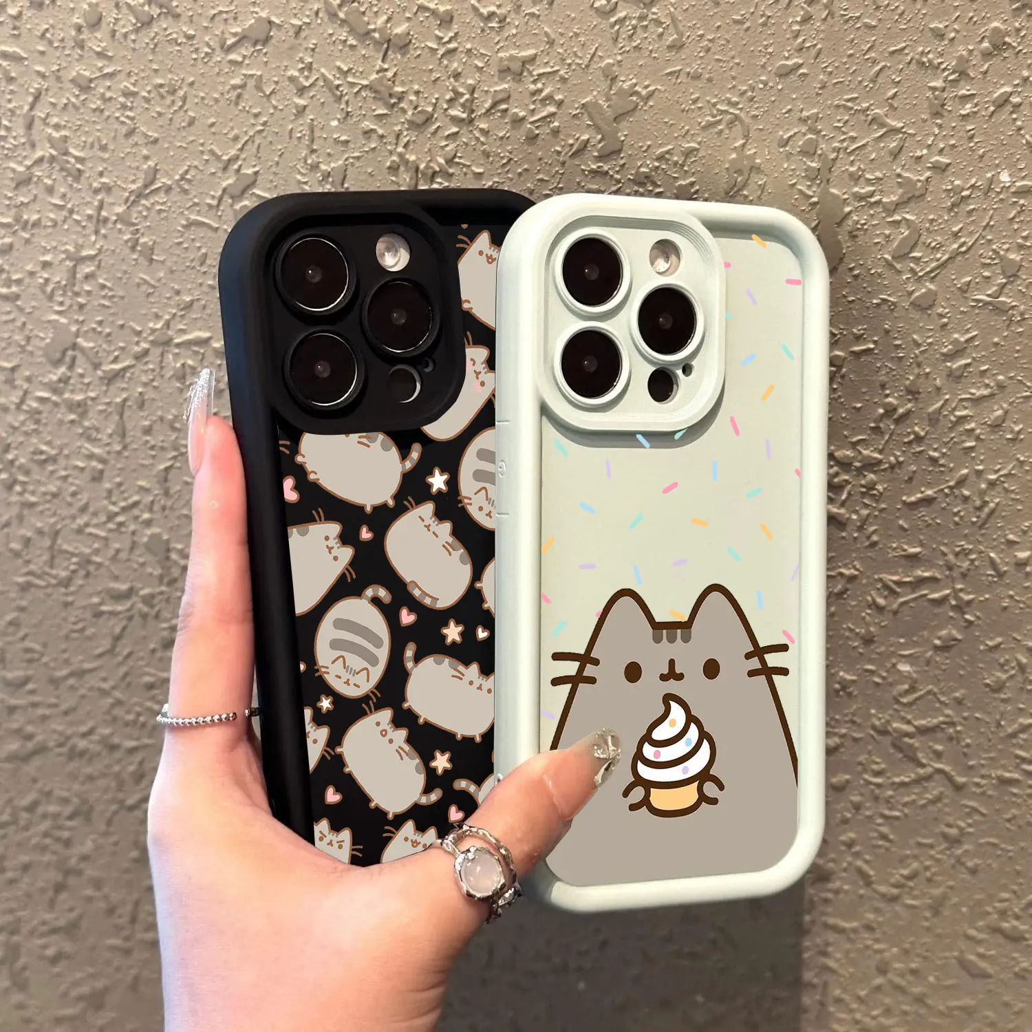 P-Pusheens cat Phone Case for OPPO Realme 12 8 8i 7i 11 C11 C12 C15 C20 C21Y C31 C33 C35 C53 C55 4G 5G Cover