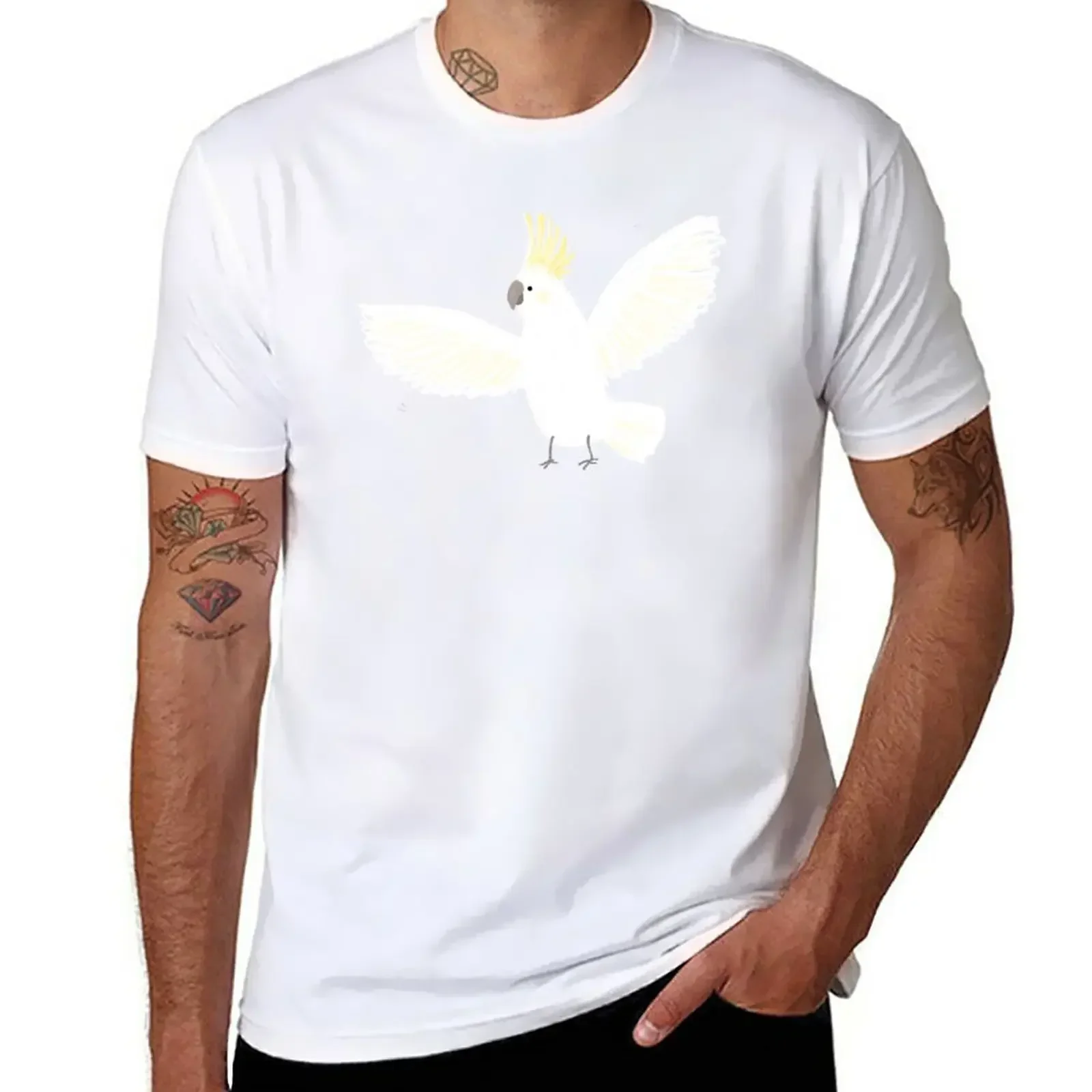 Cockatoo T-Shirt summer top sweat mens t shirts casual stylish