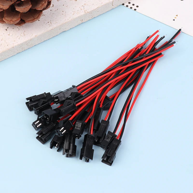 5/10 Pairs 15 CM SM 2 Pins Stecker Männlich Und Weiblich Draht Stecker Draht Stecker Kabel Zopf Stecker für LED Streifen Licht Band Lampe