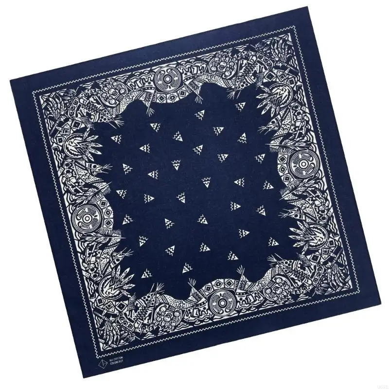 Q6RE Klassisches Blumen-Kopftuch für Erwachsene, Unisex, Bandana, Hiphop-Kopftuch, Kopftuch