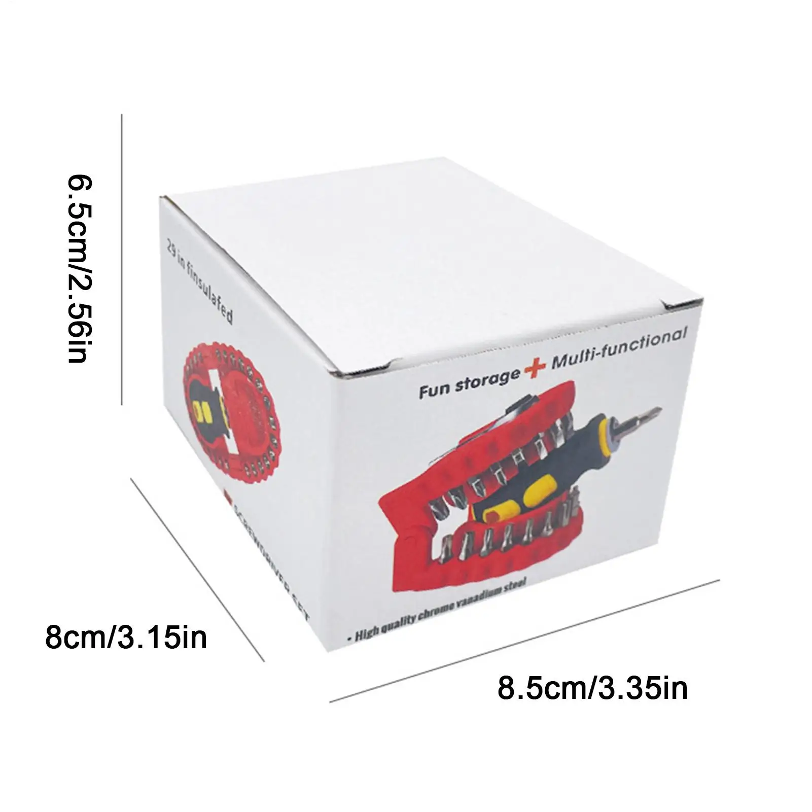 Anti-Slip Magnetic Screwdriver Bits Screw Driver Kit High Hardness Hardware Fun Mouth Design for Electronics Woodworking