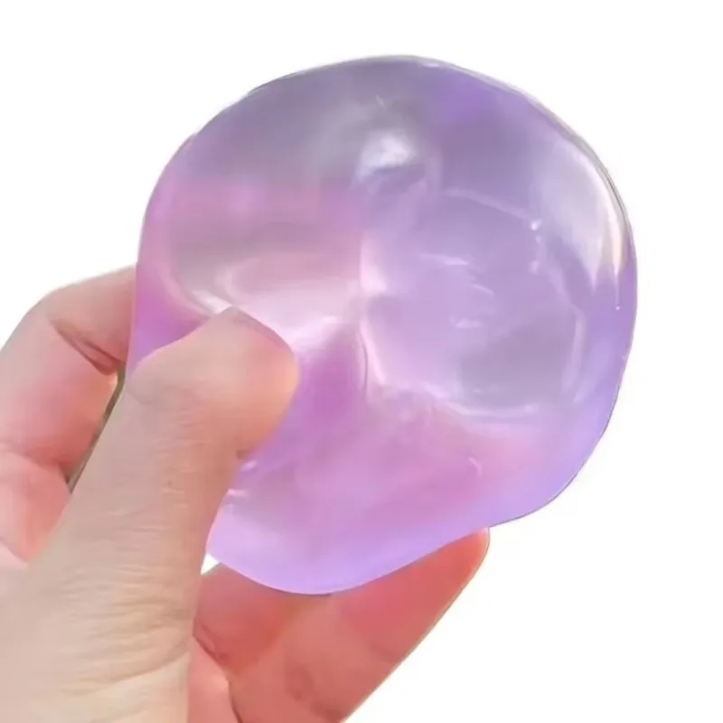 6CM Squishy Plasticity Mochi Fidget Toys Transparency Coconut Oil Vaseline Squeeze Funny Anti Stress Sensory Toy Adults Gifts