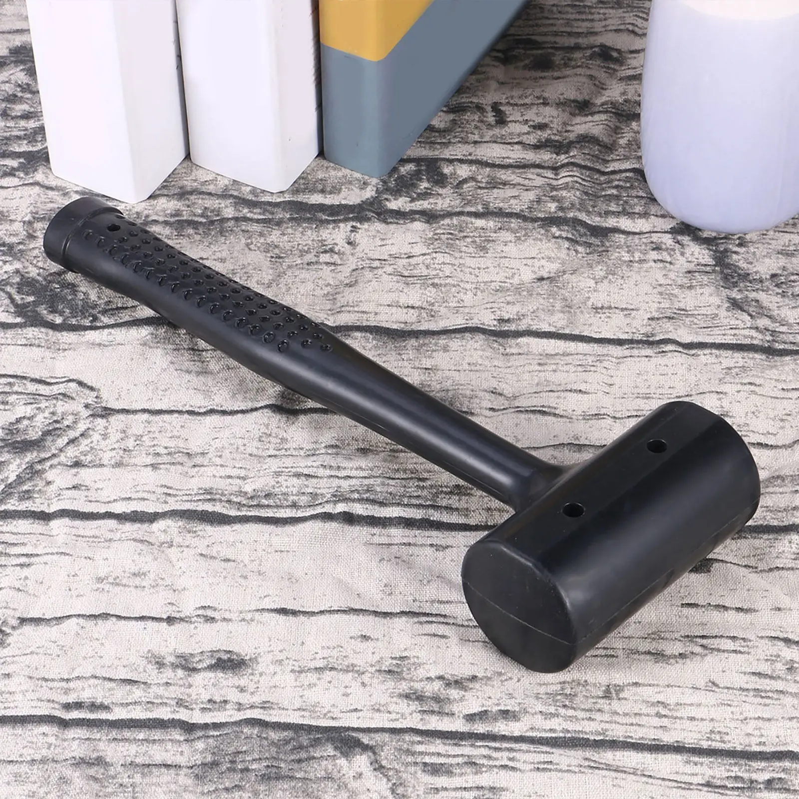 

Эргономичный резиновый антивибрационный молоток с ручкой из нержавеющей стали, устойчивый к маслам и скольжению, инструмент для укладки напольной плитки