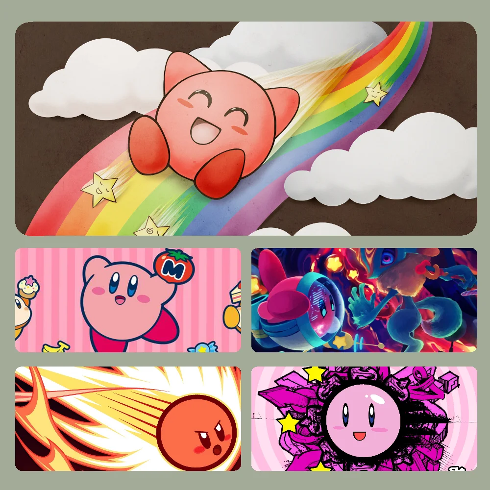 

K-Kirby Mousepad Large Computer Gaming Accessories MousePads Desk Mats Anti-slip Laptop Soft Mouse Pad