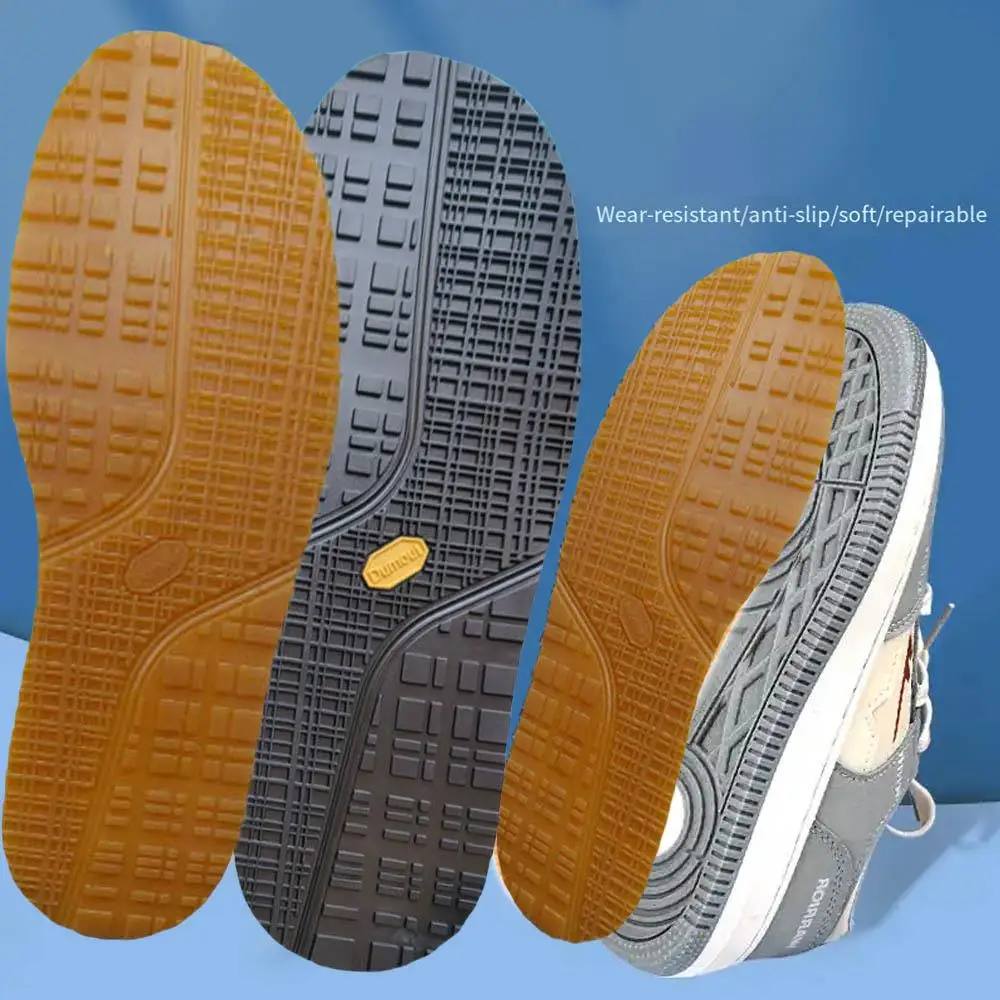 

1 Pair Non-Slip Rubber Outsole Cuttable Foot Pads Sole Stickers Replaceable Repair Outsole Wear-resistant Shoes Pads Protector