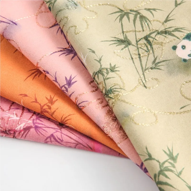 

The embroidered fabric of new patterned dress is soft and cute with a large jacquard embroidery