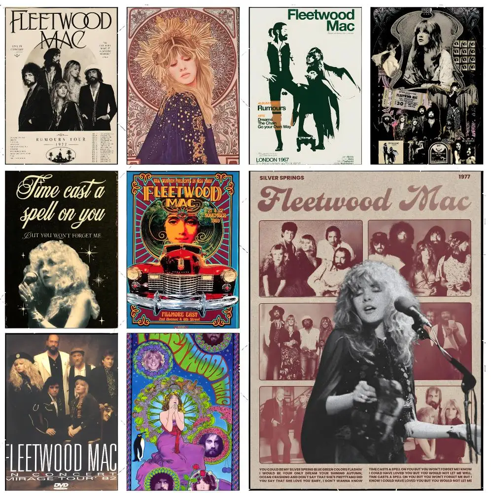 band rock F-Fleetwood Mac Poster Premium Decor Art & Gift for Household Lounge Home Ornaments