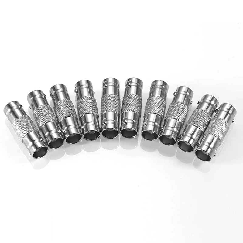 【CLEARANCE】20 PCS BNC Connectors CCTV Security Camera Adapter Coupler Straight Extender Connector
