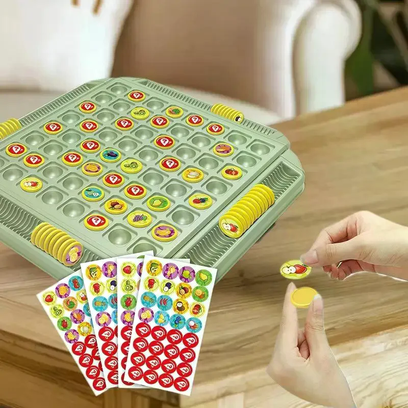 Interactive Family Game Set: Fruit Flip Chess Collection for Cognitive Development